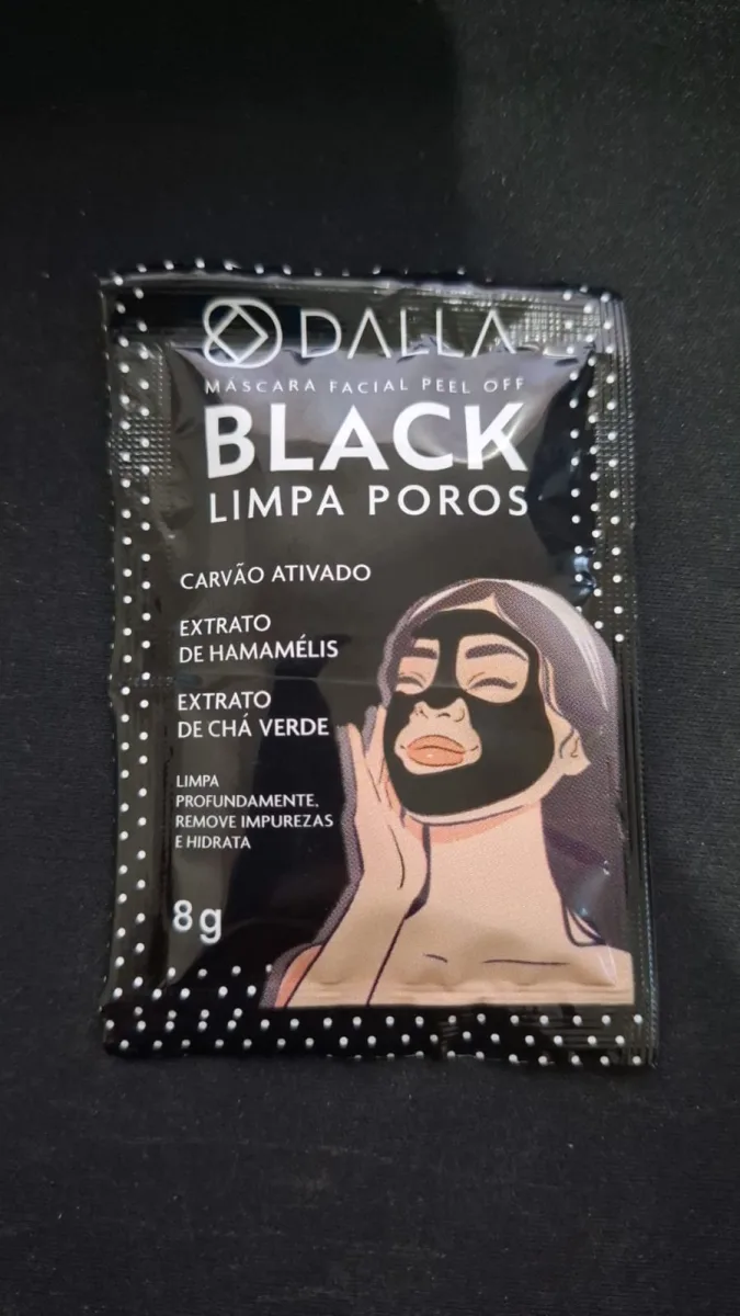Máscara Black Limpa Poros Sachê Dalla