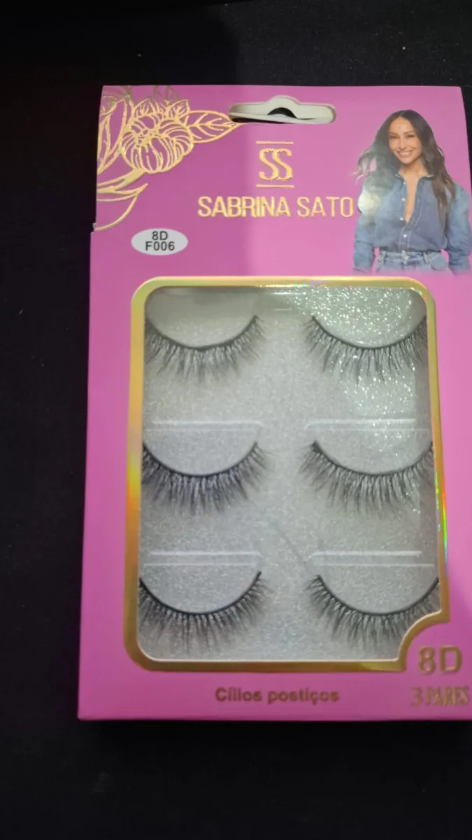 Cílios Postiços 8D 3 Pares Sabrina Sato